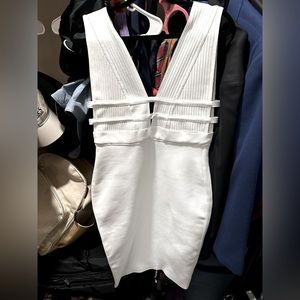 White body-con dress